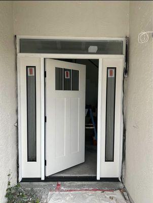 Main door installation