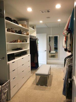 walk through master closet