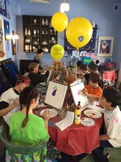 Fortnite painting birthday party