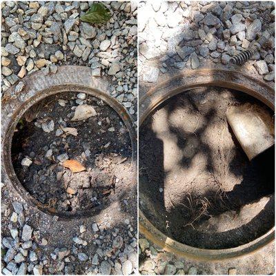 Cleared Sewer Drain