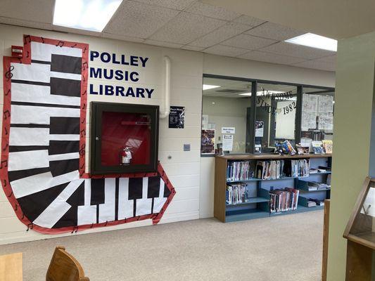 Polley Music Library is housed within Lincoln's main library