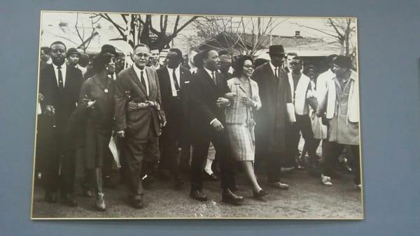 One of many picture frames at City Hall.