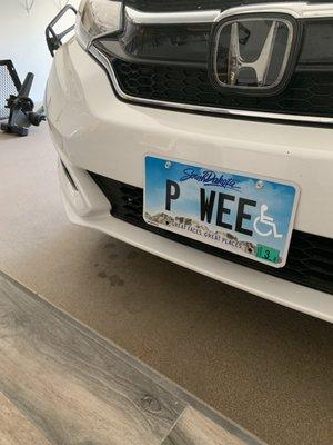 Sample License Plate