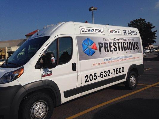 Fully stocked vans assist us in completing 95.7% of service calls the first time.