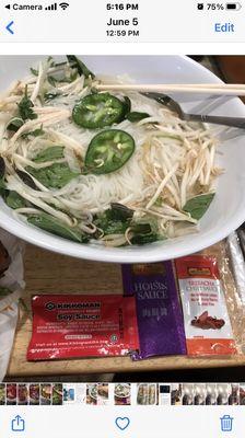 Chicken pho with chicken broth?