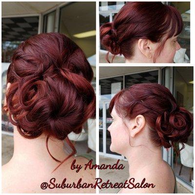 #redhair #upstyle #updo