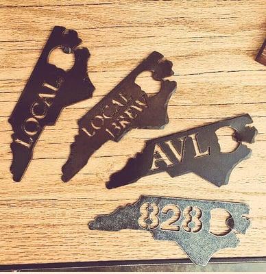 Handmade bottle openers for the beer lover in your life (even if it's you!) Asheville is Beer City!