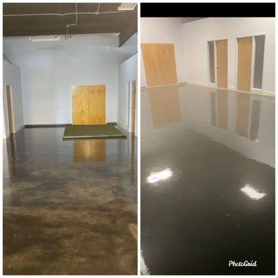 Before and After
Epoxy Floor 
Industrial Office 
Belmont, NC