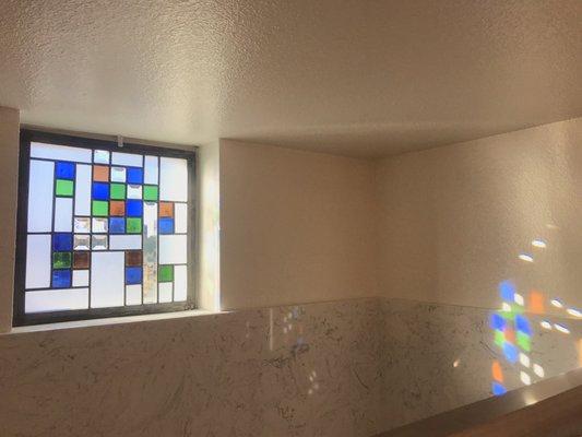 Custom stained glass installed by Mickey 10/26/19