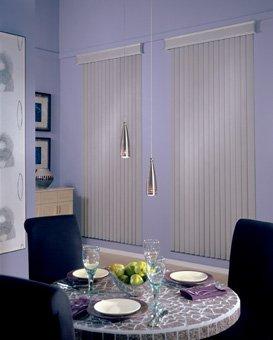 Elegant vertical blinds.