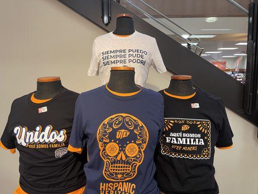 Come check out our Hispanic heritage shirts. While supplies last.