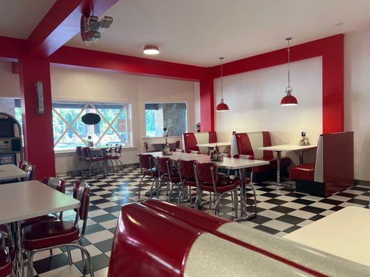 Inside diner