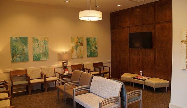 Spacious waiting area for our patients and their families