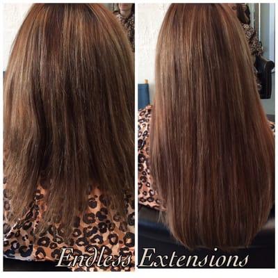 Full and perfect color match with Endless Extensions micro links.