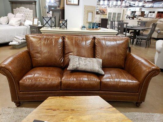 Cute leather couch selections