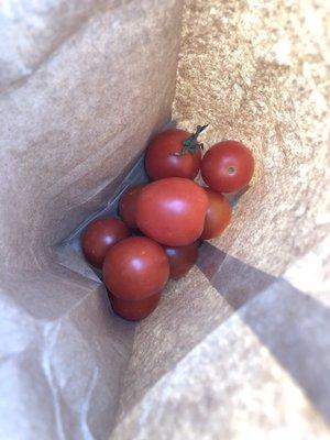 purchased some fresh cherry tomatoes to snack on!