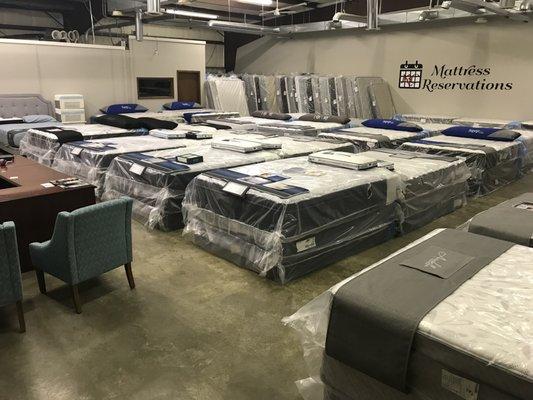 KC Mattress Reservations warehouse store.