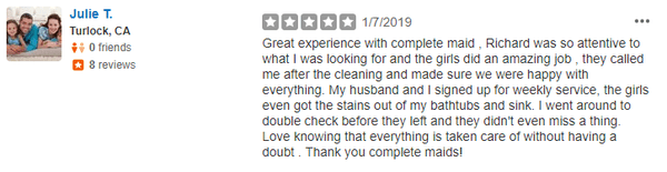 5-Star review by Julie