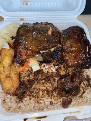 Deeelicoous Jerk Chicken meal!! (Lunch)