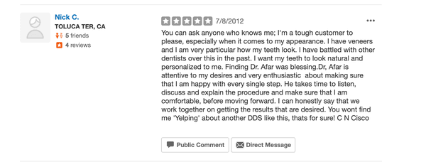 Our other 5 star reviews!