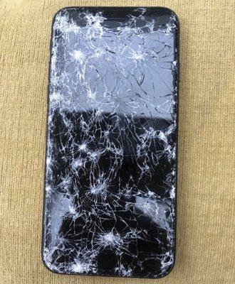 This is what my phone came into Travis shop looking like.