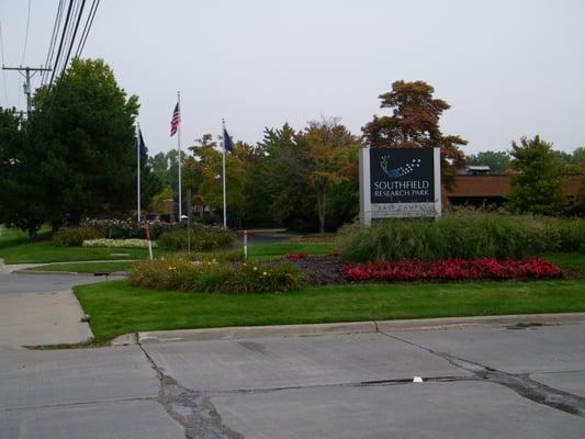 In the Southfield Research Park.