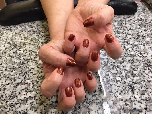 Gel manicure, perfect for the fall weather!