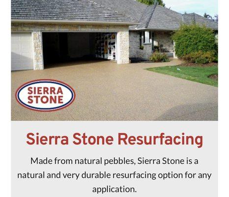 Our rock product is very beautiful and can turn any area into a new look and is very durable to drive on.