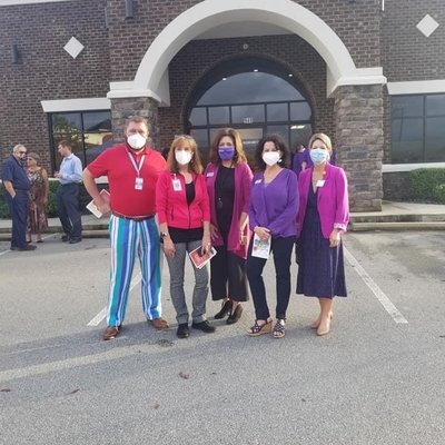 The staff of McLeod Homecare at Ribbon Cutting Ceremony