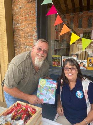 2 local authors at a book signing at Sweet Home Books