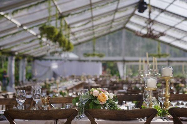 A rustic garden wedding