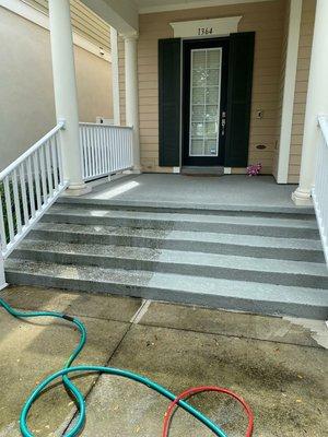 Pressure washing done right. No nasty chemicals