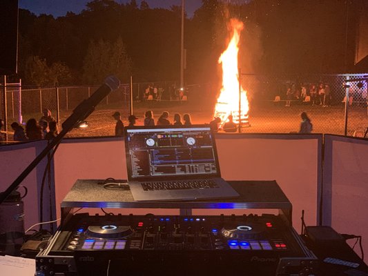 Bonfire dance at Macopin Middle School