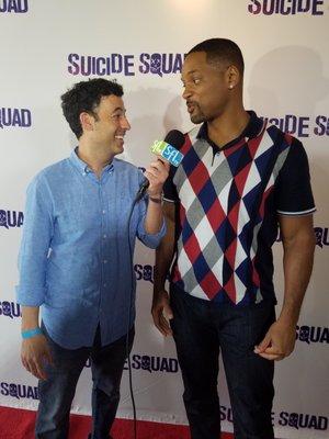 Dave interviewing Will Smith