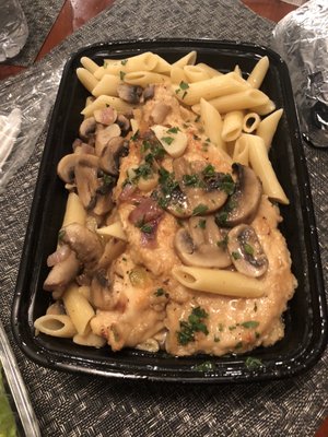 Chicken Marsala with penne!