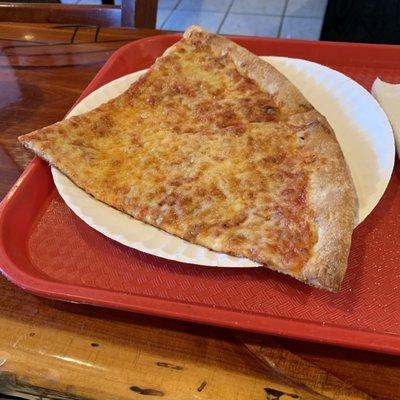 Pizza is available by the slice