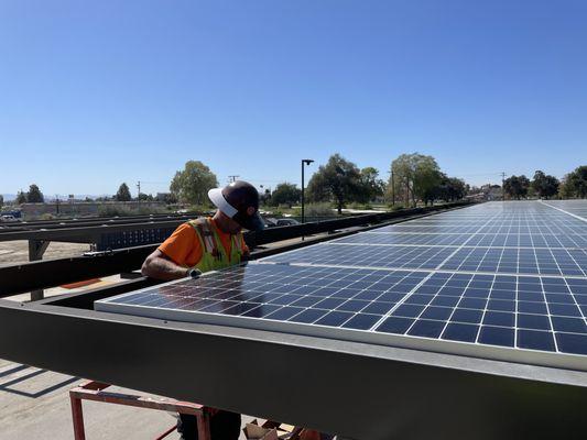 220kW Carport System at Arrowhead Grove, San Bernardino