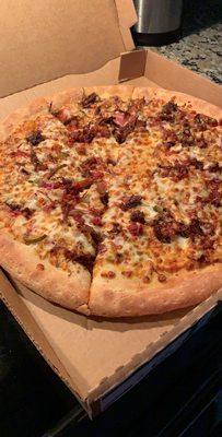 Infamous Killen's BBQ pizza!