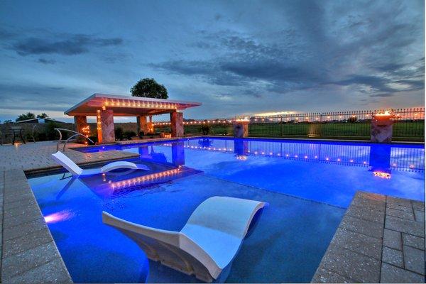 Sunset in San Tan Valley by a $100K Pool