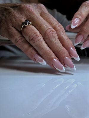 Gel Nail Extensions with a French twist!