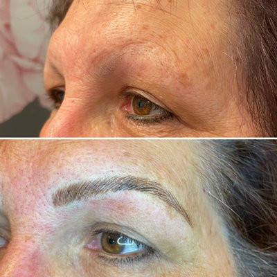 Microblading. From no brows to WOW brows