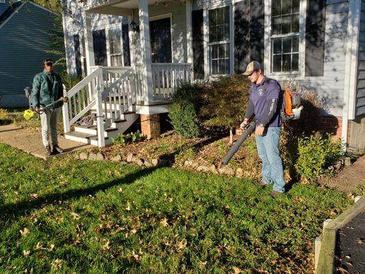 Leaf Blowing