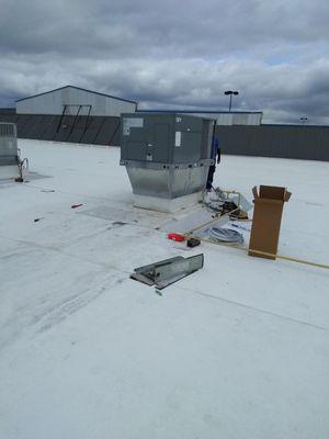 Rooftop HVAC Installation