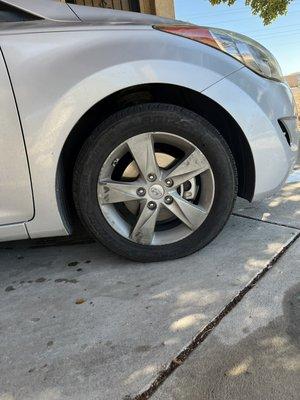 Dirty Hyundai Wheel