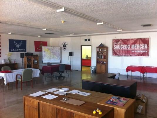 Inside the campaign headquarters for the next congress women!