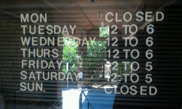 New hours