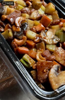 Vegan cashew chicken