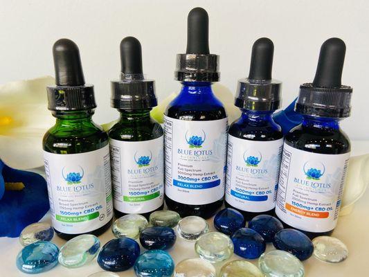 Blue Lotus Botanicals Oils.