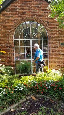 Exterior window cleaning at a very nice customer's house.