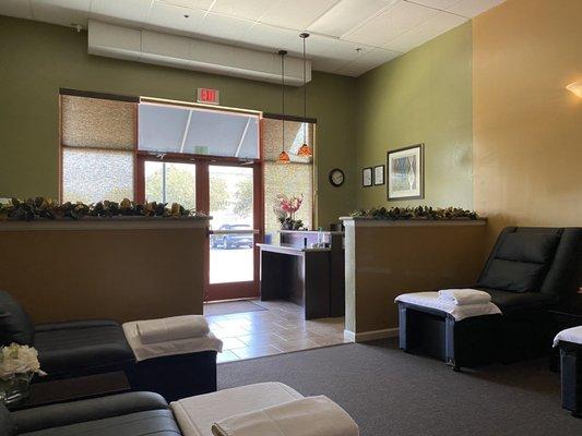 Front desk reception area